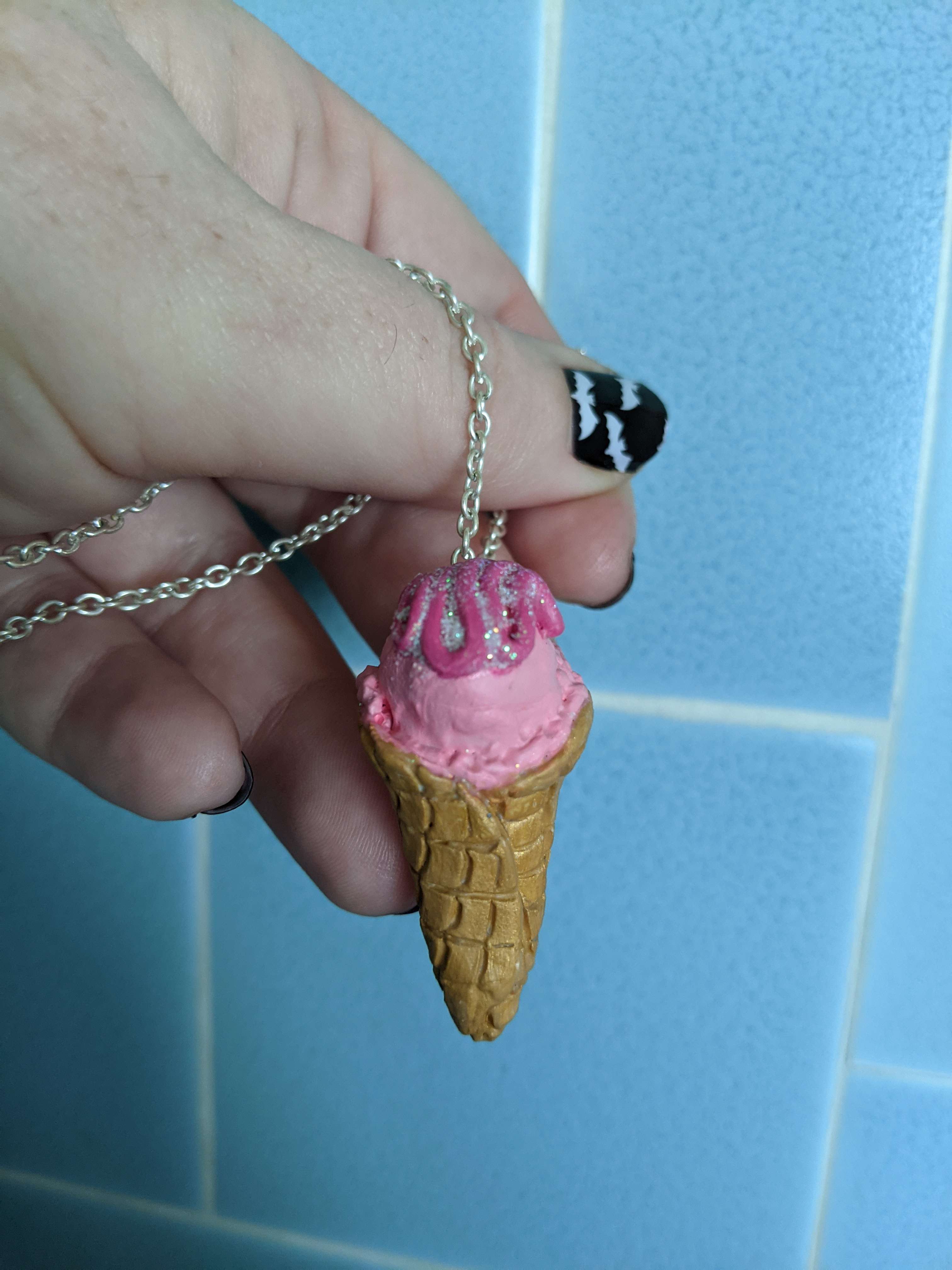 Ice Cream Cone Pendant 2